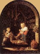 Gerrit Dou The Grocers Shop painting